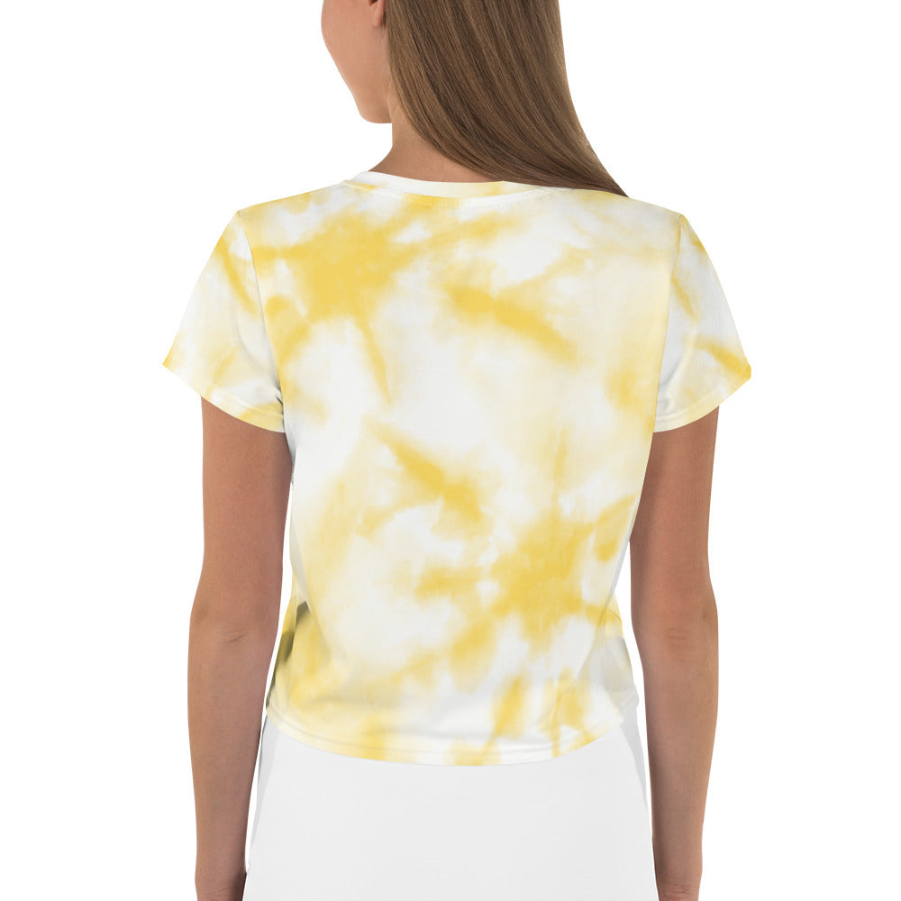 The Yellow Tie Dye Crop Tee