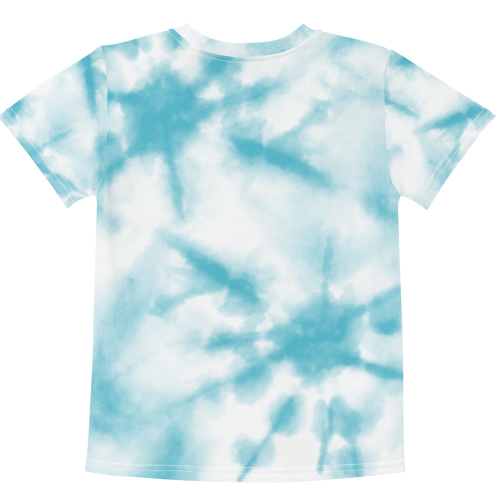 The Blue Tie Dye Kids Rainbow crew neck t-shirt