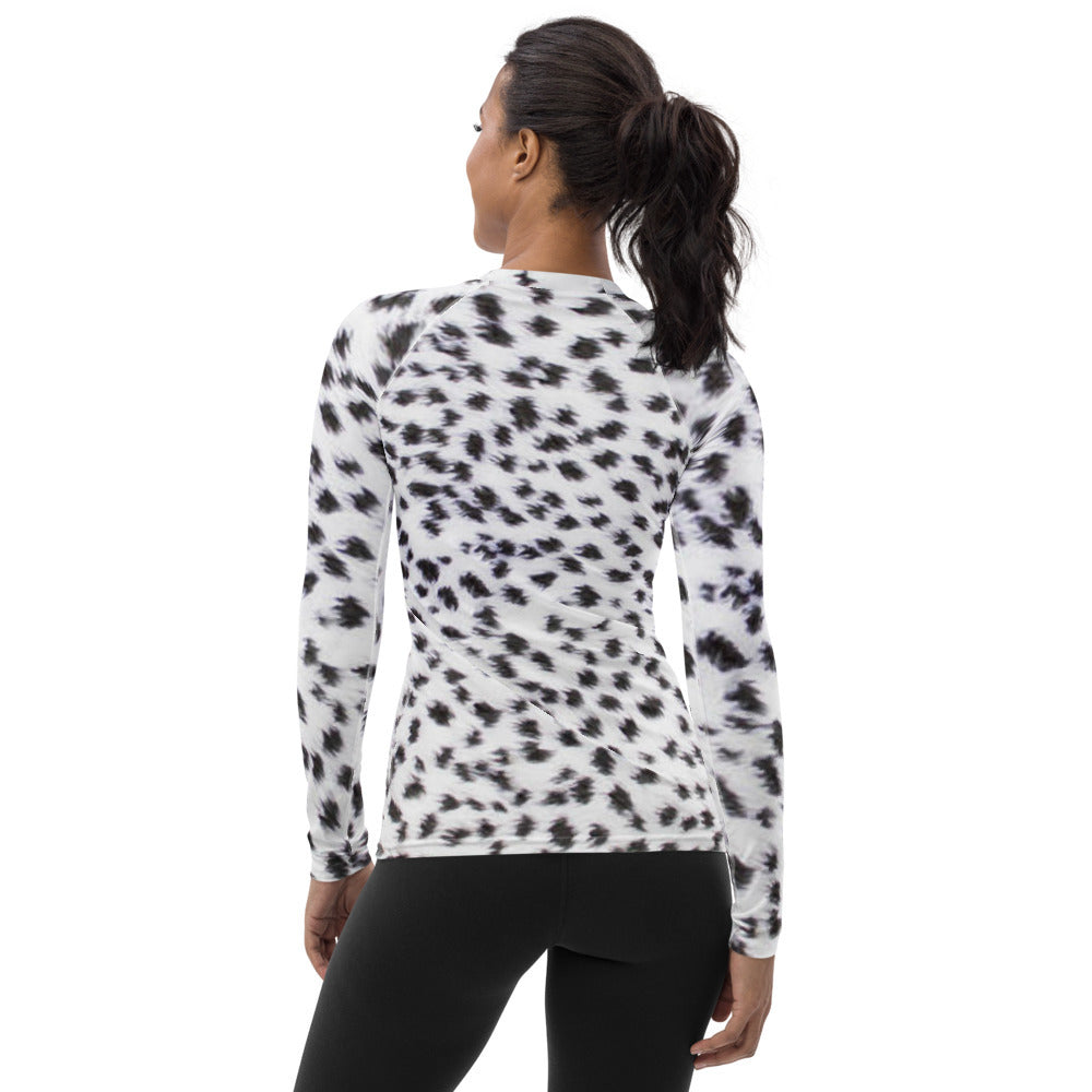 Showin' Up Leopard Women's Rash Guard