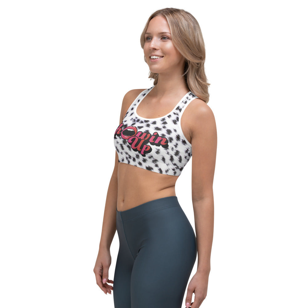 Showin' Up Leopard Sports bra