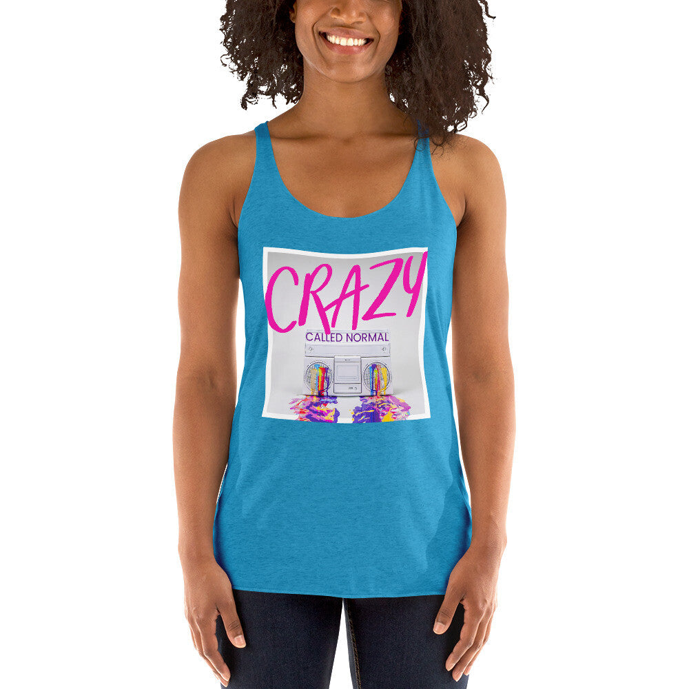 Crazy Called Normal-Women's Racerback Tank