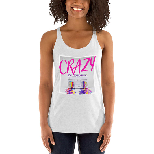 Crazy Called Normal-Women's Racerback Tank