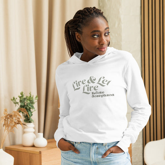Live & Let Live-Hooded long-sleeve tee