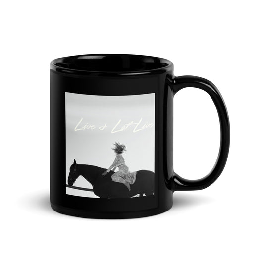 Live & Let Live-Black Glossy Mug