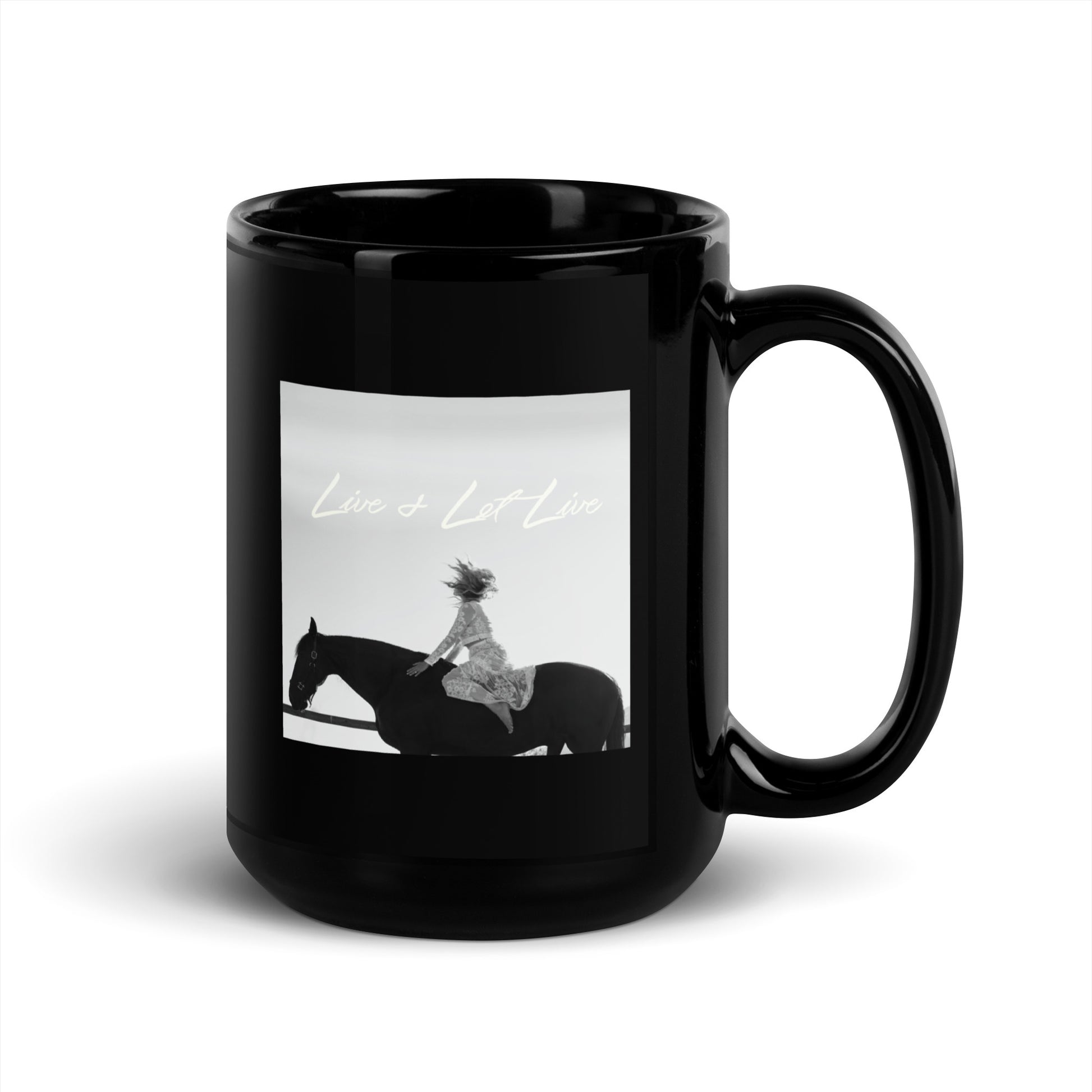 Live & Let Live-Black Glossy Mug